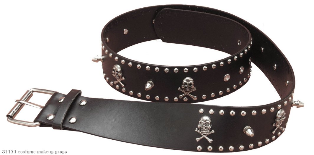 Studded Skull Belt - Click Image to Close