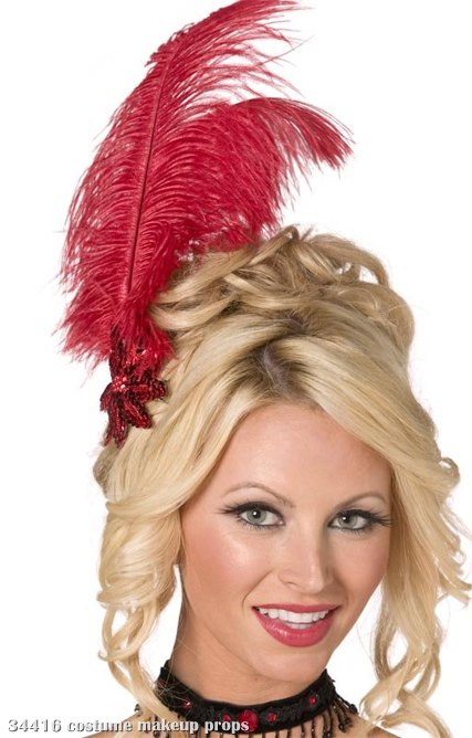 Sequin Feather Hair Clip - Click Image to Close