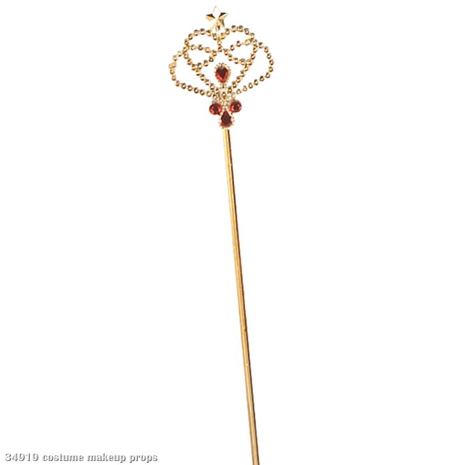 Red and Gold Princess Wand - Click Image to Close