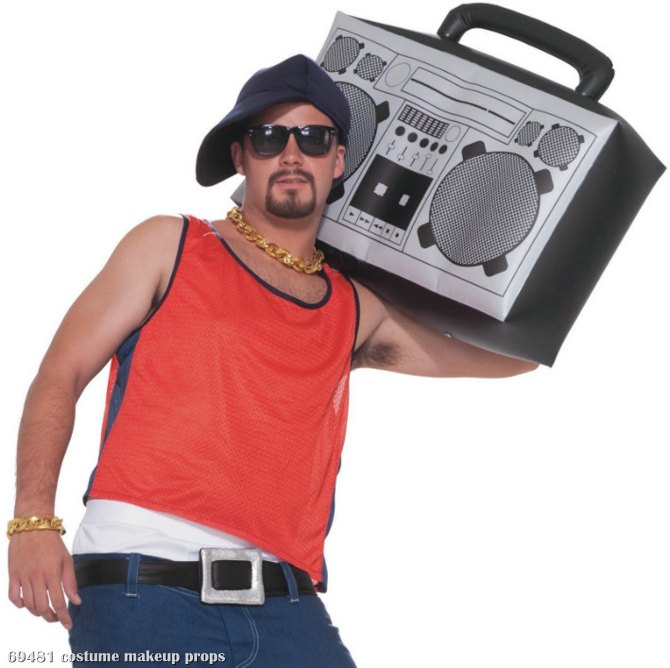 Hip Hop Inflatable Boom Box - Click Image to Close