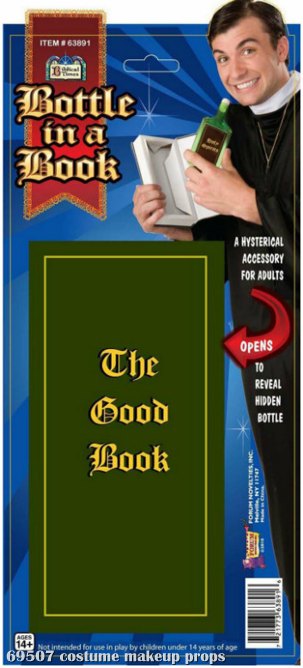 Bottle in a Book Adult Accessory - Click Image to Close