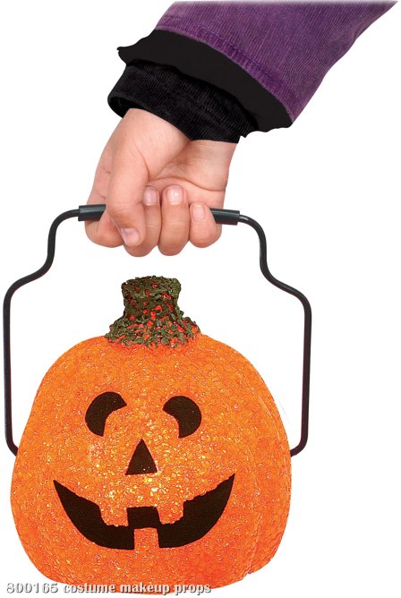 Orange Trick & Treat Lantern (Child) - Click Image to Close