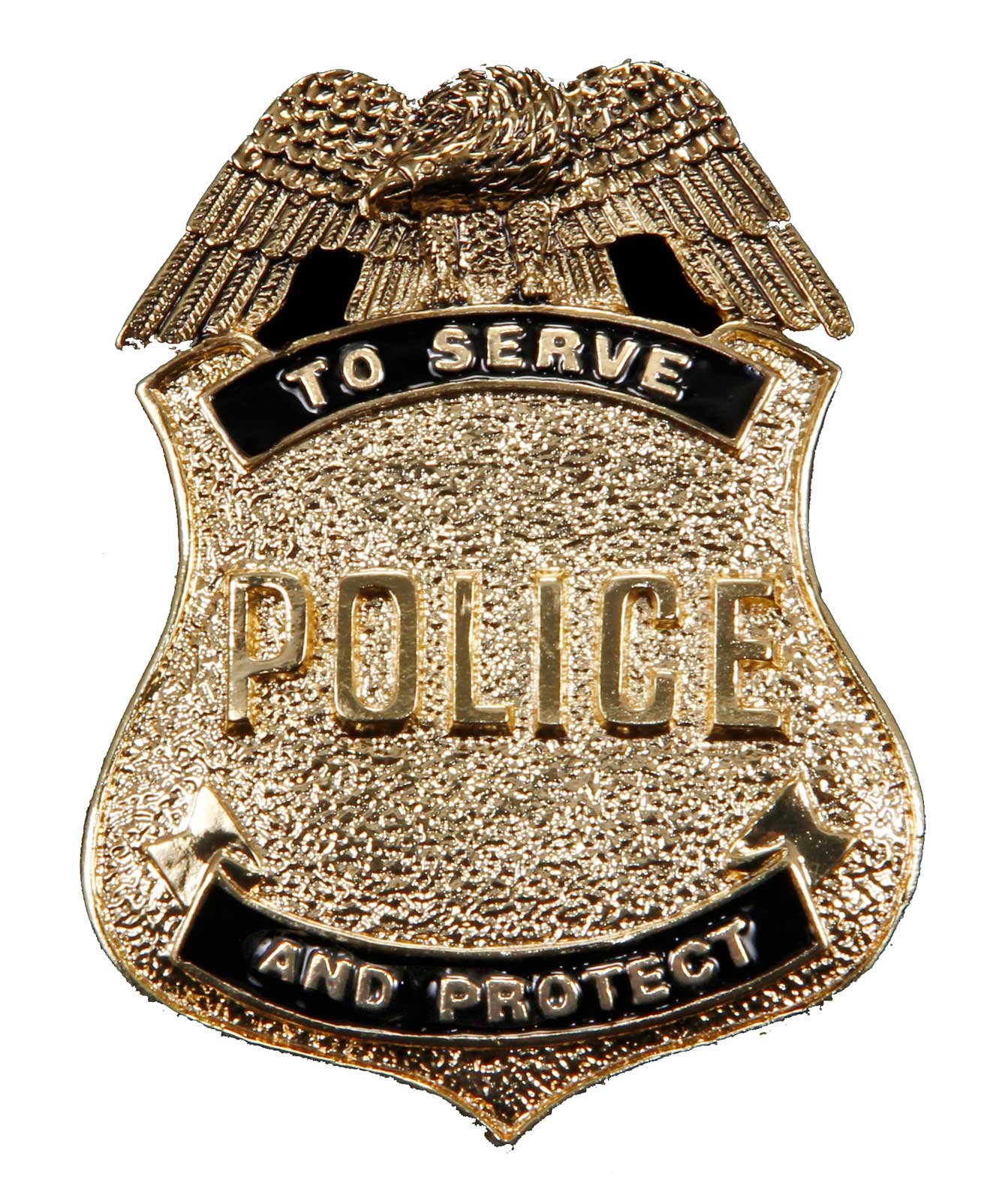 Antique Gold Police Badge - Click Image to Close