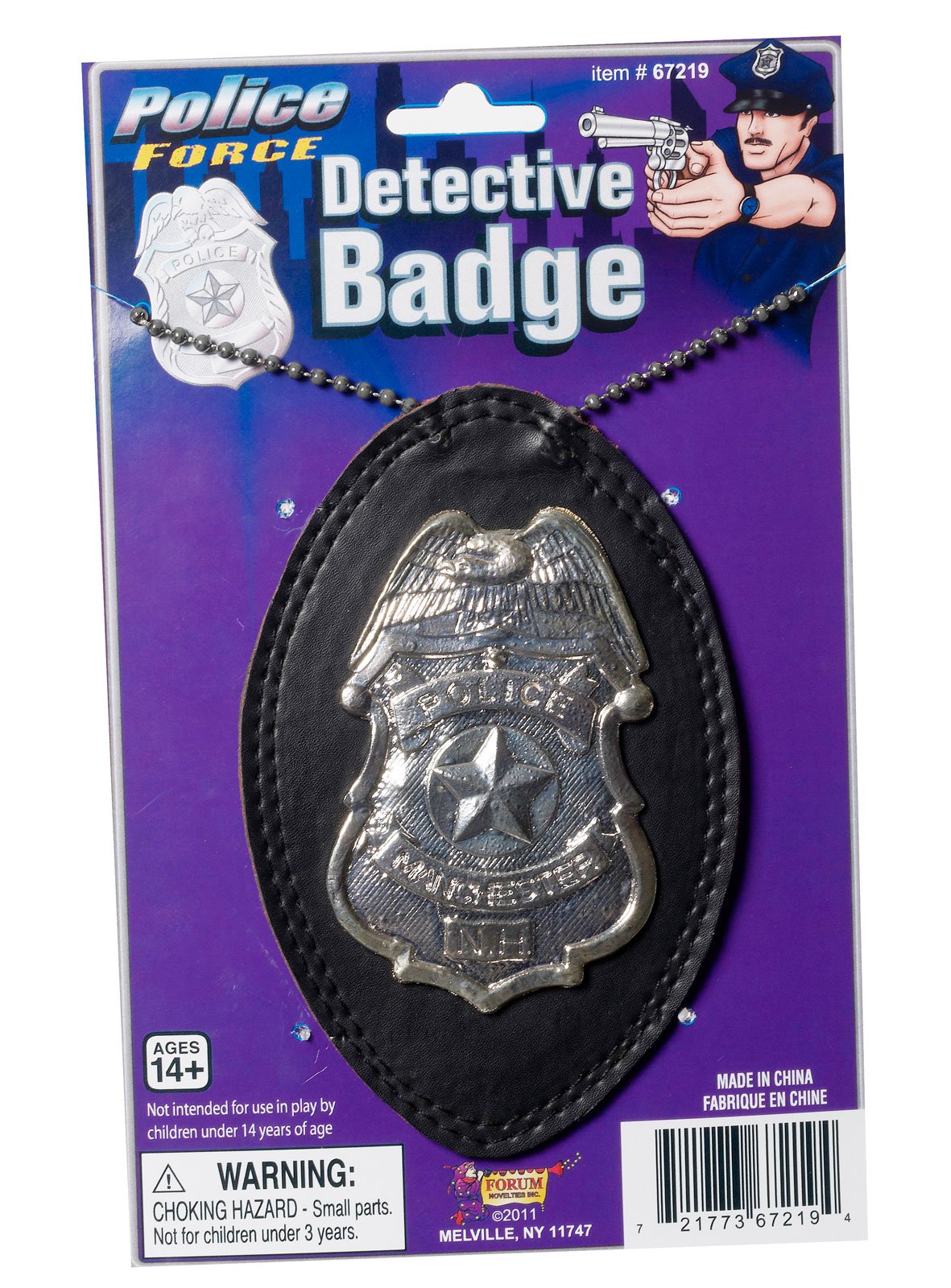 Police Badge On a Chain - Click Image to Close