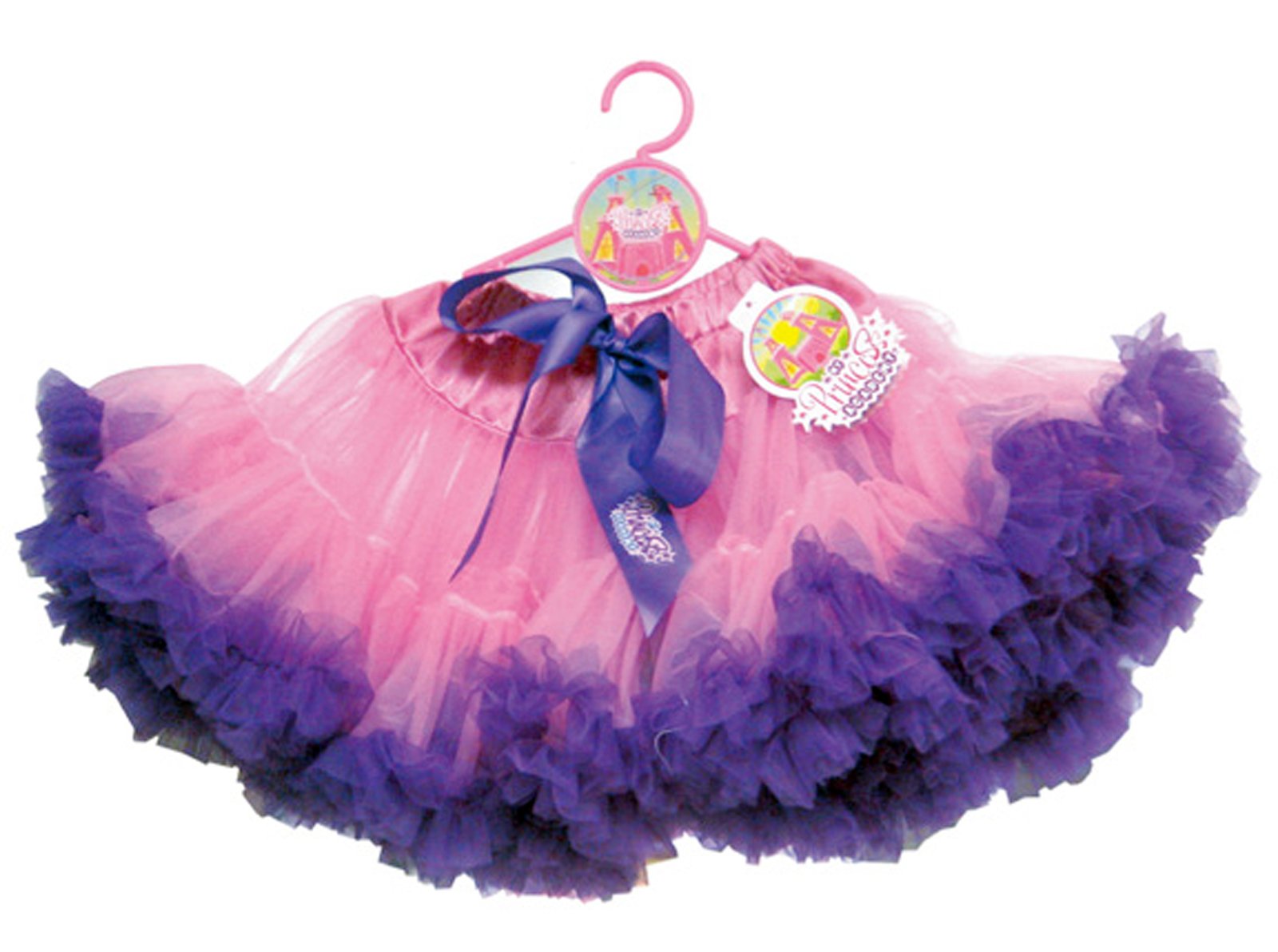 Fuchsia Tutu with Purple Trim Child - Click Image to Close