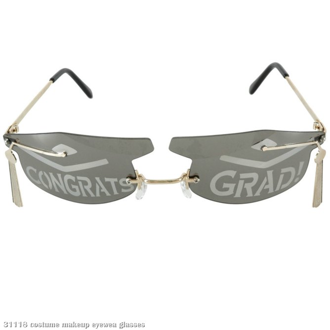 Rimless Graduation Cap Glasses