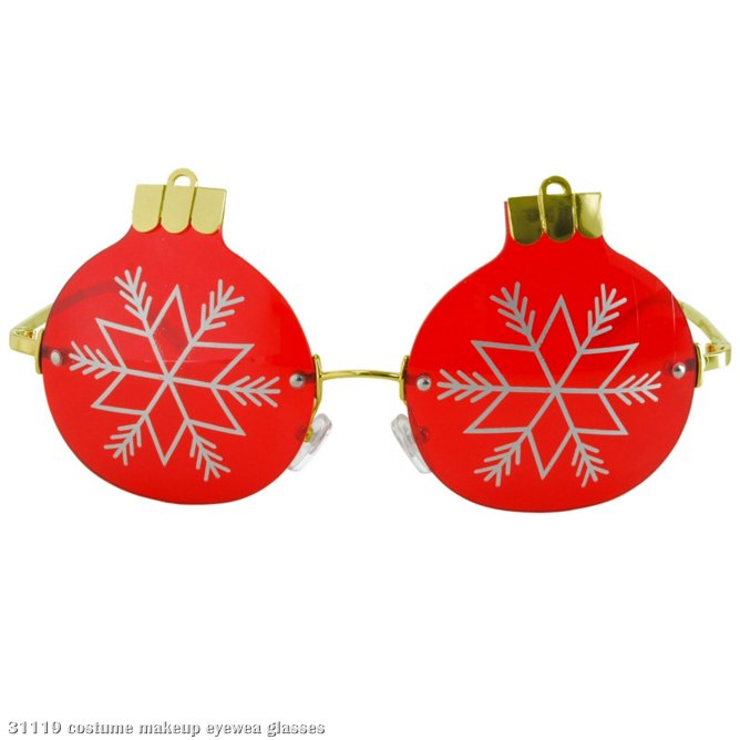 Rimless Christmas Ornament Glasses - Click Image to Close