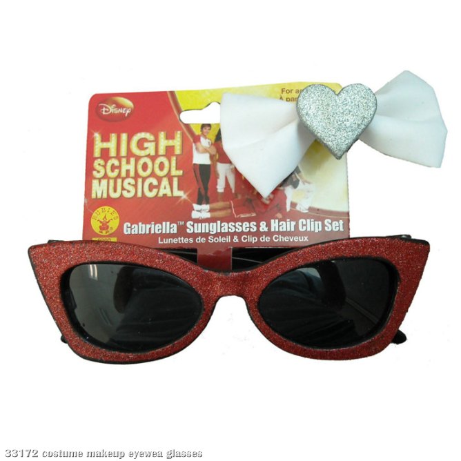 High School Musical 2 Gabriella Sunglasses and Hairpiece Set Chi - Click Image to Close