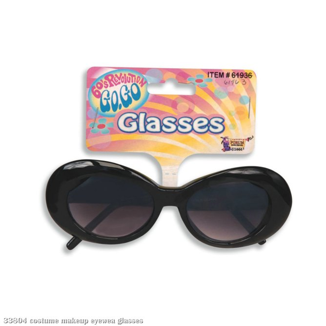 Mod Black Sunglasses - Click Image to Close