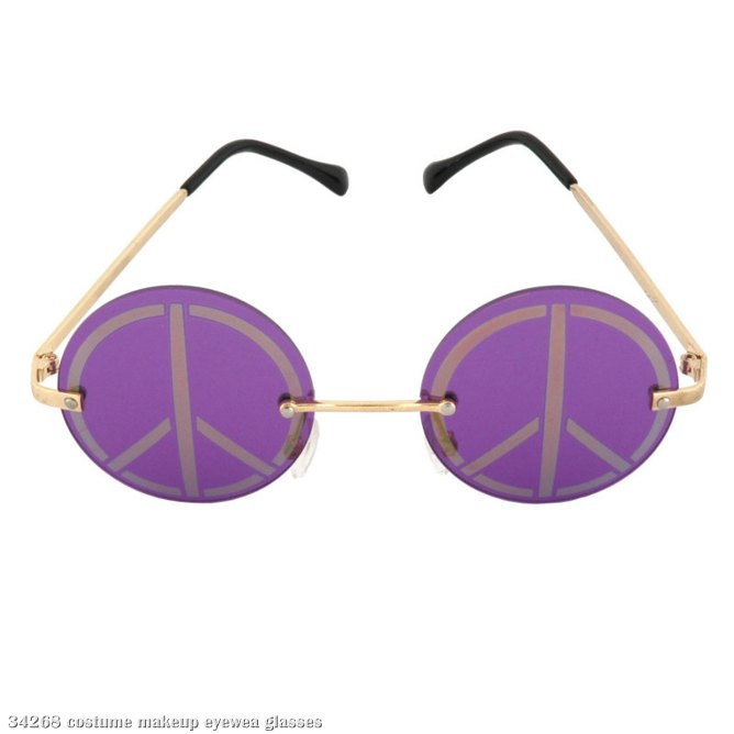 Peace Sign Glasses - Click Image to Close