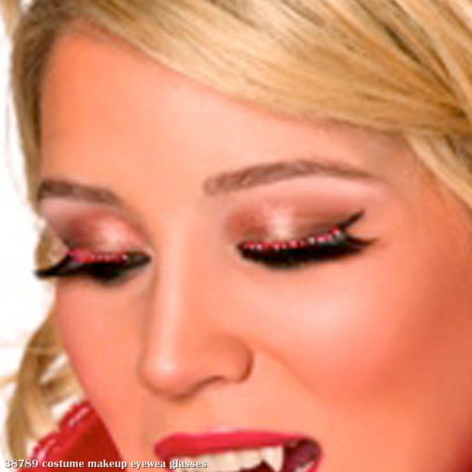 Eyelashes with Red Crystals - Click Image to Close