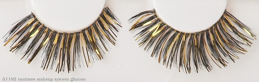 Black/Gold Eyelashes - Click Image to Close