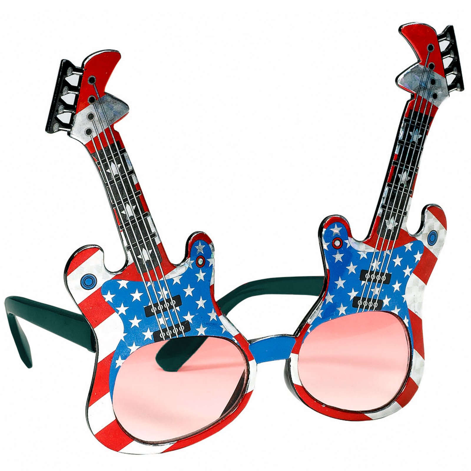 Patriotic Guitar Glasses - Click Image to Close