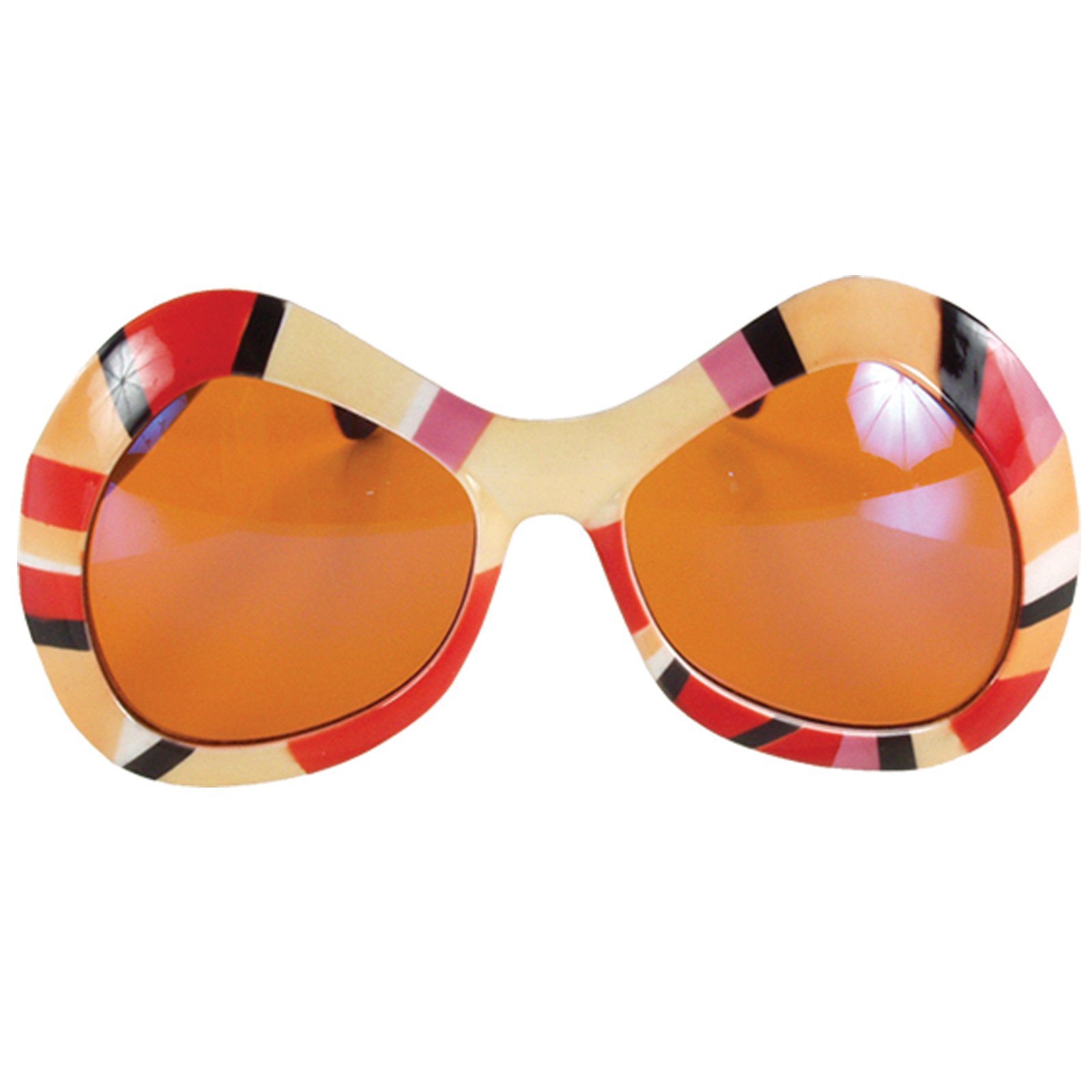 80's Mod Sunglasses - Orange, Pink & Red