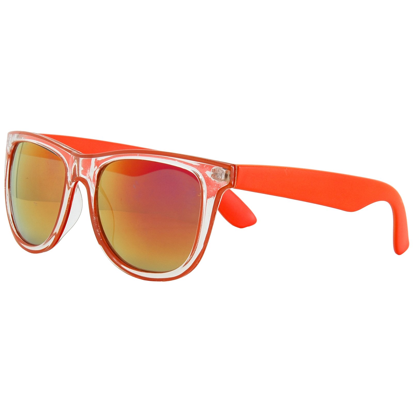 80's Neon Rimmed - Orange Sunglasses - Click Image to Close