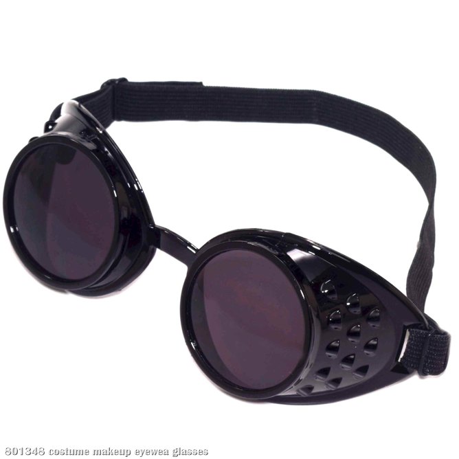 Steampunk Goggles (Black) - Click Image to Close