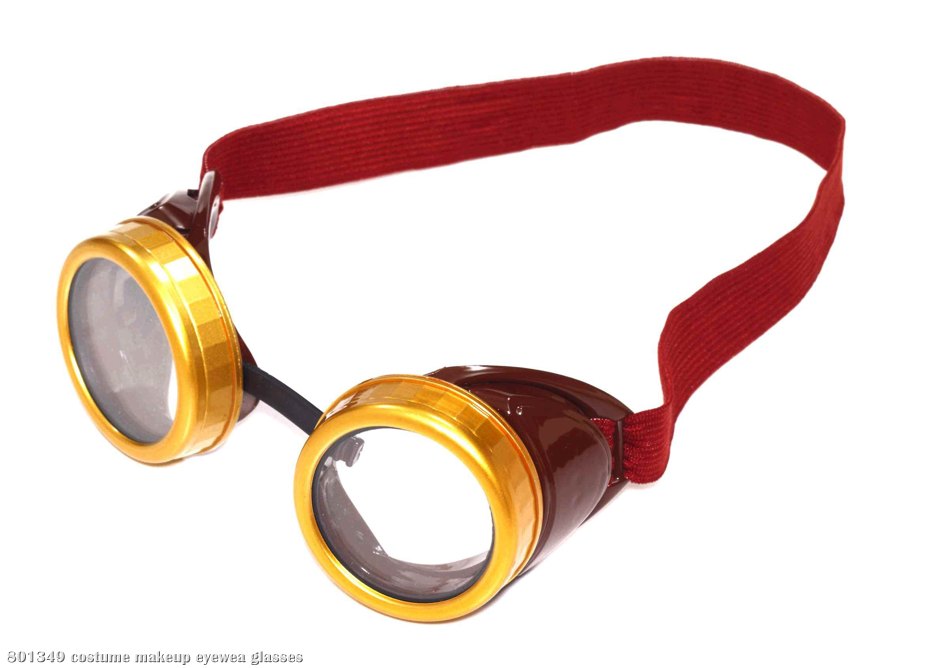 Steampunk Goggles (Brown) - Click Image to Close