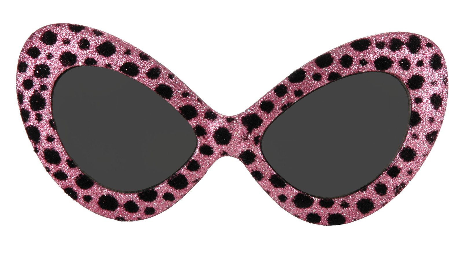 Pink and Black Glitter Glasses - Click Image to Close