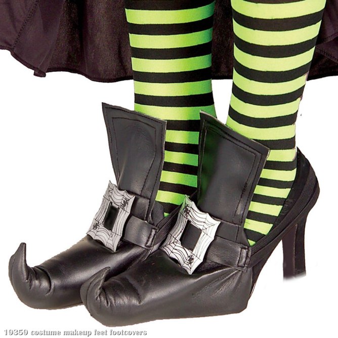 Witch Shoe Covers Adult - Click Image to Close