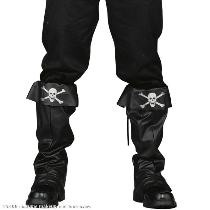 Pirate Boot Covers Adult - Click Image to Close