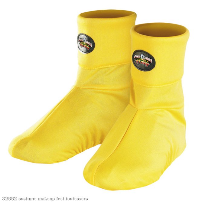 Power Rangers Jungle Fury Yellow Ranger Boot Covers