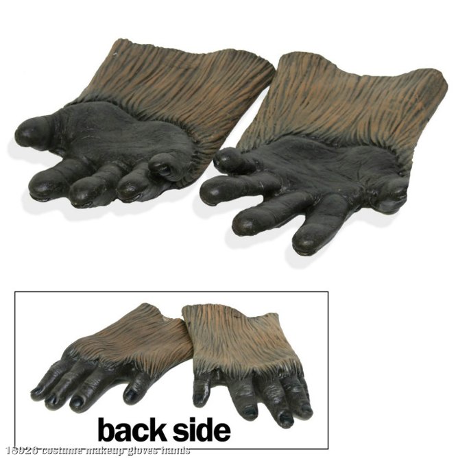 Star Wars Chewbacca Latex Hands - Click Image to Close