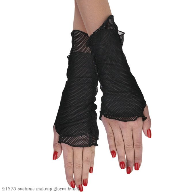 Fishnet Glovelettes - Click Image to Close