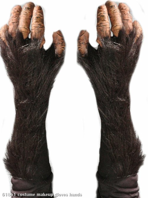 Adult Chimp Gloves - Click Image to Close