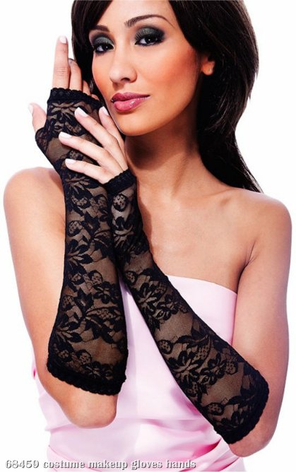 Lace Fingerless Gloves Adult