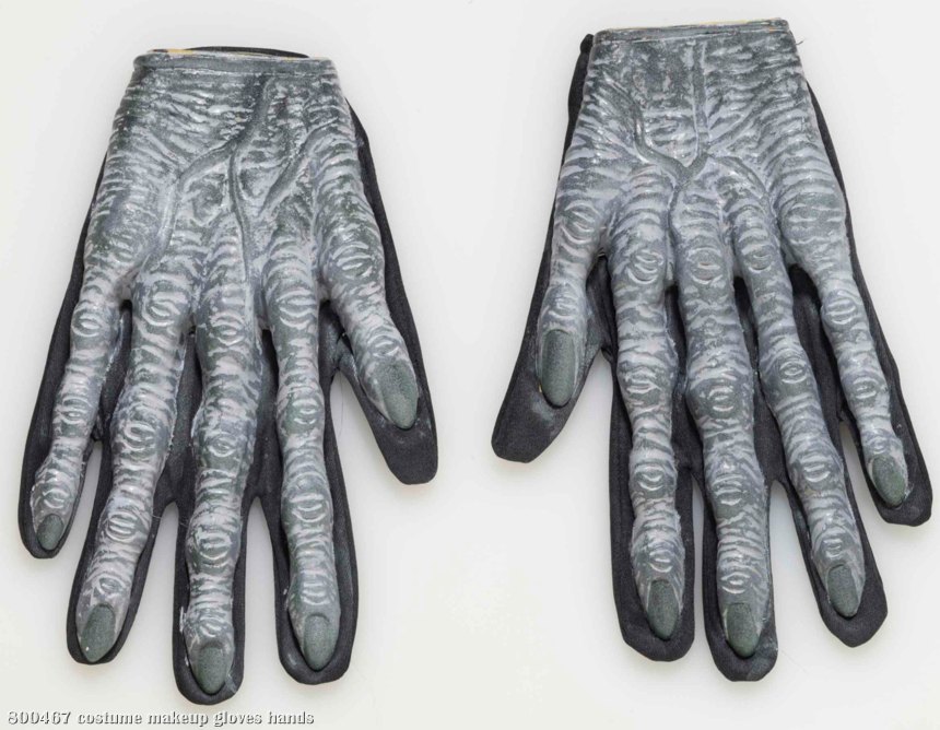 Zombie Gloves Adult - Click Image to Close