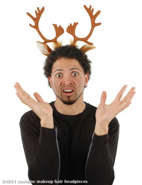 Reindeer Antlers Headband - Click Image to Close