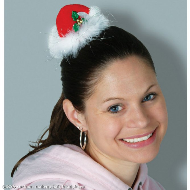 Santa Hair Clip - Click Image to Close