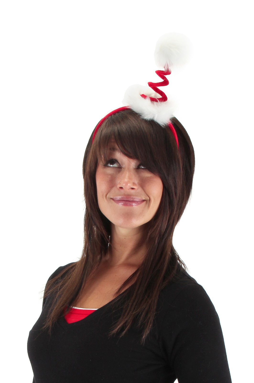 Cocktail Springy Santa Headband - Click Image to Close