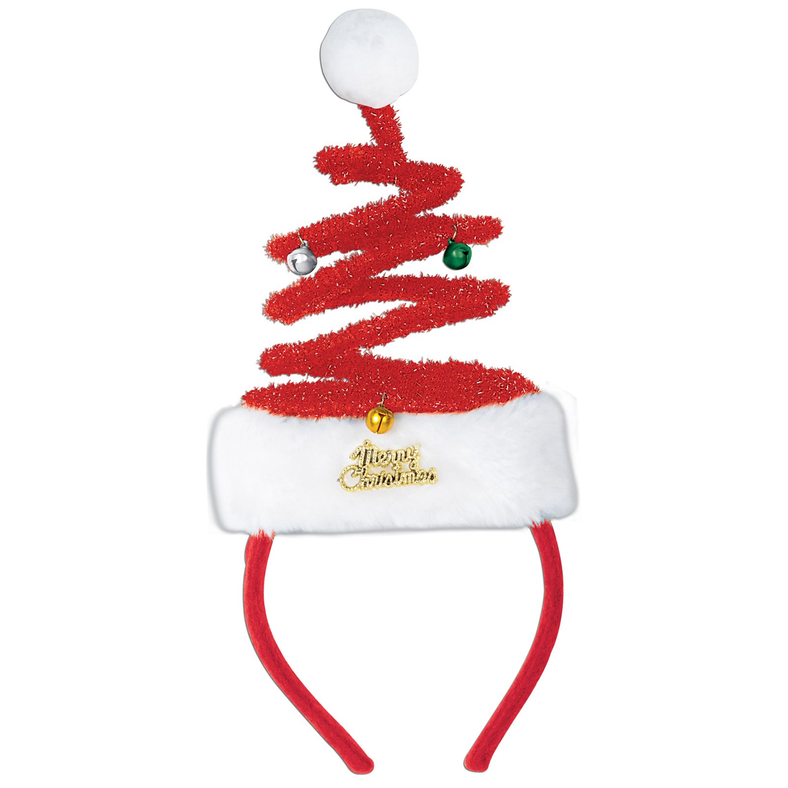 Springy Santa Headband - Click Image to Close