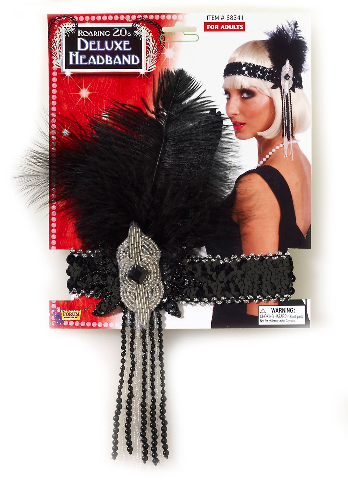 Flapper Deluxe Adult Headband - Click Image to Close