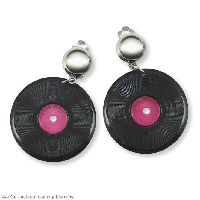 Record Earrings - Click Image to Close