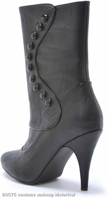 Ruth Victorian (Black) Adult Boots - Click Image to Close