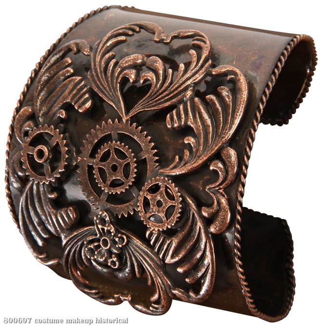 Steampunk Antique Copper Bracelet Adult - Click Image to Close