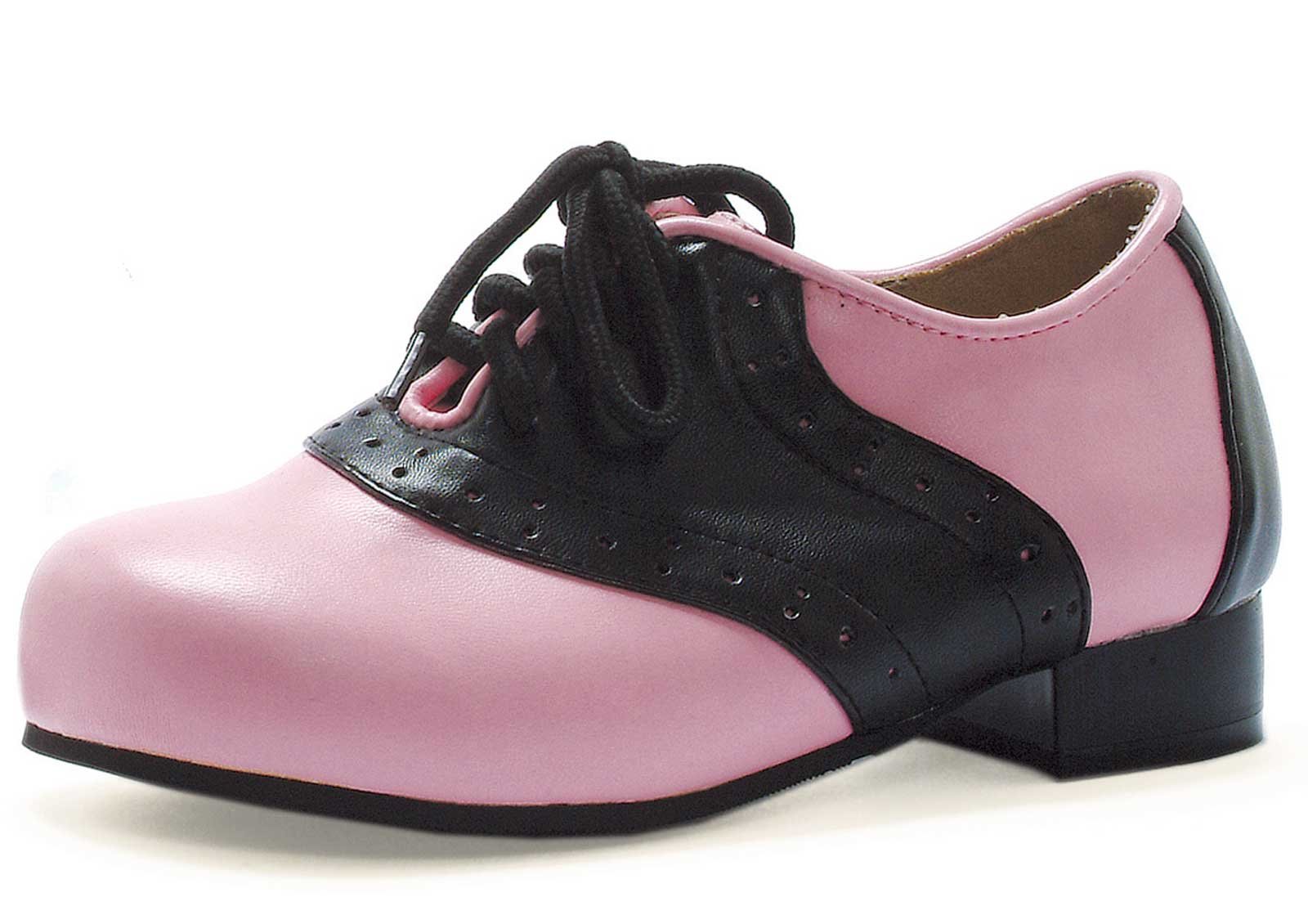 Saddle (Black / Pink) Adult Shoes - Click Image to Close