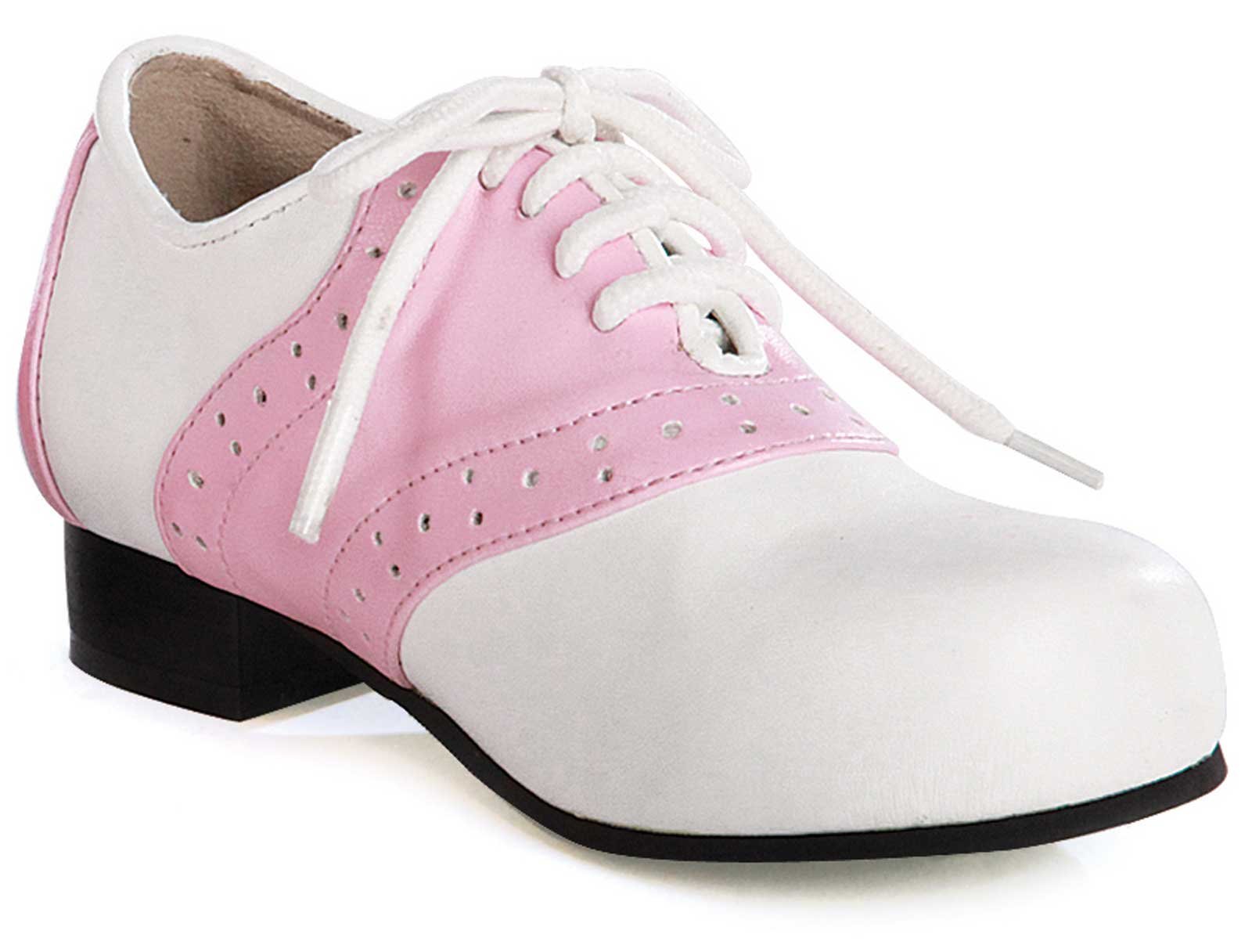 Saddle (White / Pink) Adult Shoes - Click Image to Close