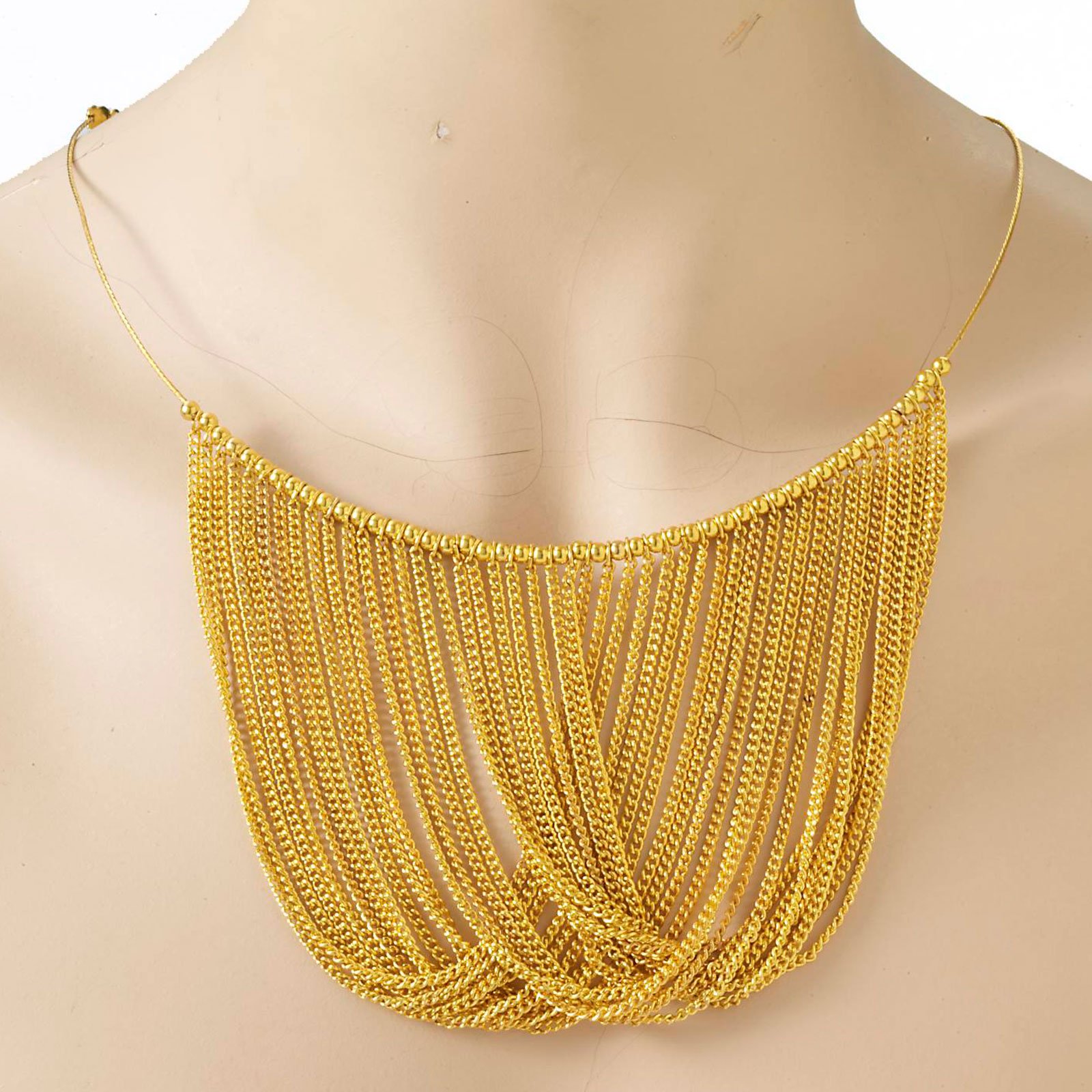 Disco Chain Adult Necklace - Click Image to Close