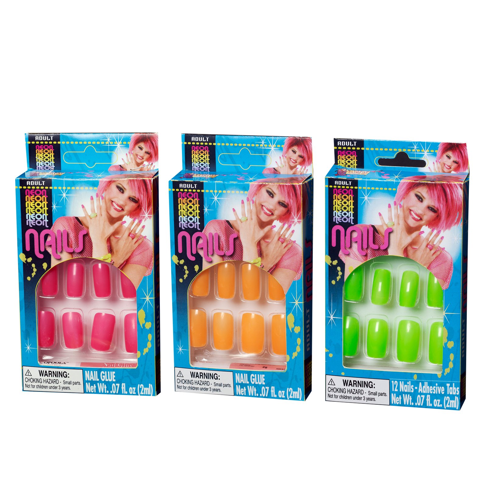 Neon Fingernails - Click Image to Close