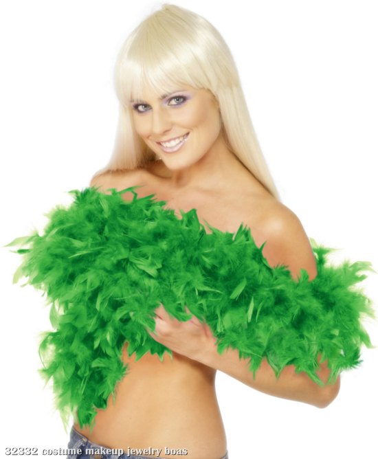 Feather Boa Emerald Green - Click Image to Close