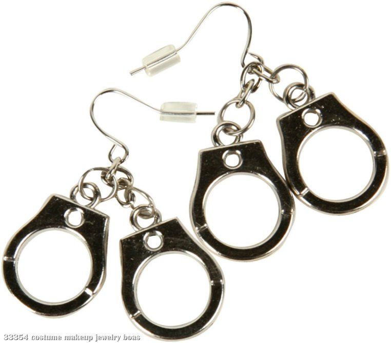 Handcuff Earrings - Click Image to Close