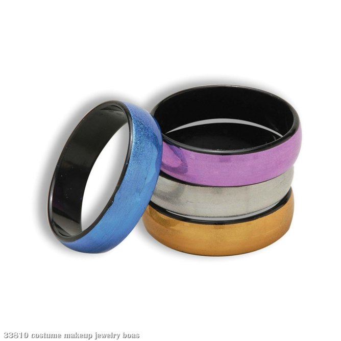 Disco Bangle Bracelet Set (4 piece) - Click Image to Close