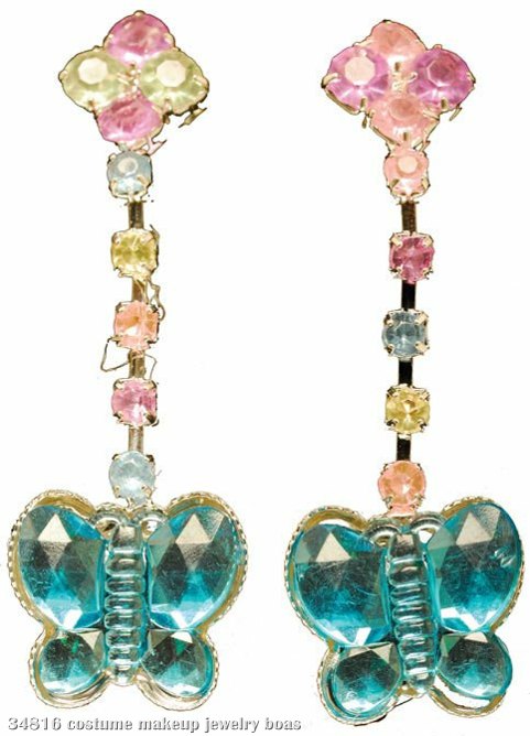 Butterfly Jewel Earrings - Click Image to Close