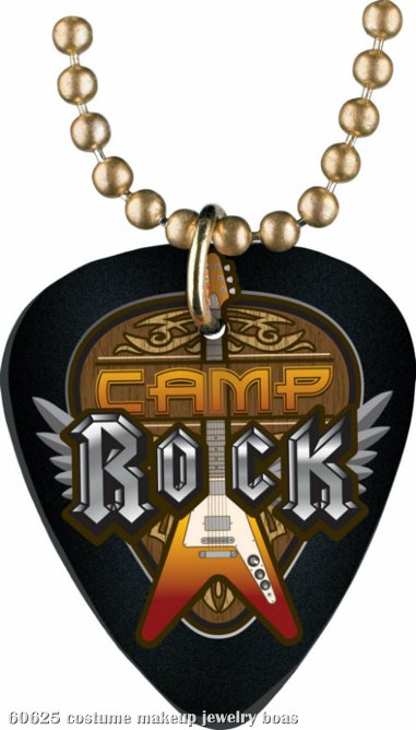 Camp Rock Guitar Pick Necklace - Click Image to Close