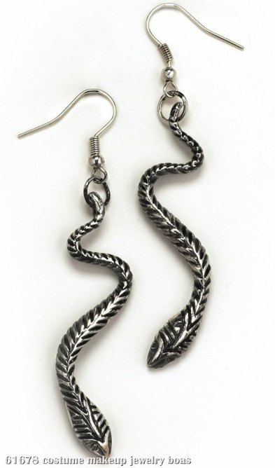 Snake Earrings - Click Image to Close