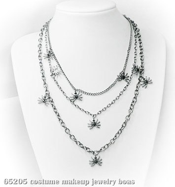 Multi-Tiered Spider Necklace - Click Image to Close