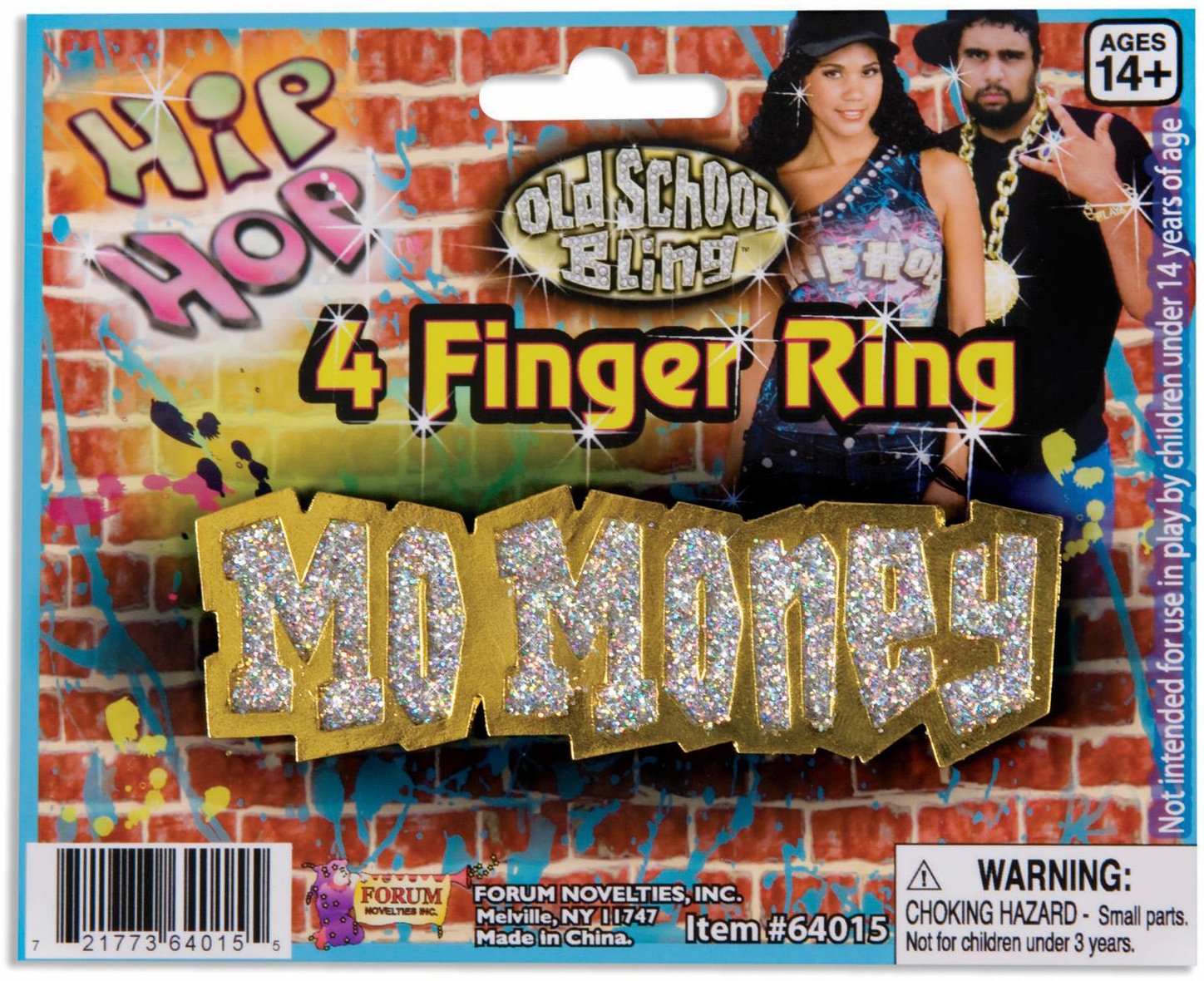 Hip Hop Mo Money 4-Finger Ring - Click Image to Close